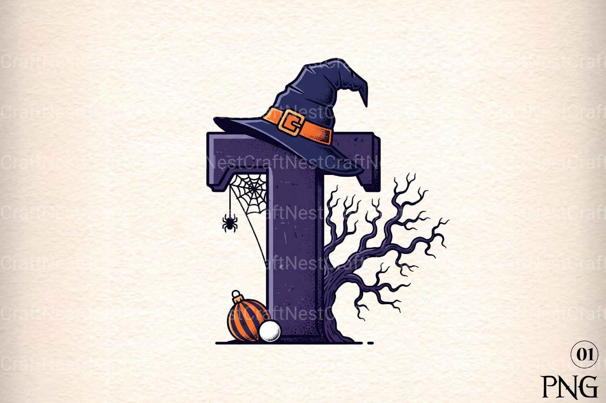 Halloween Alphabet Clipart Bundle 22 - CraftNest - Digital Crafting and Art