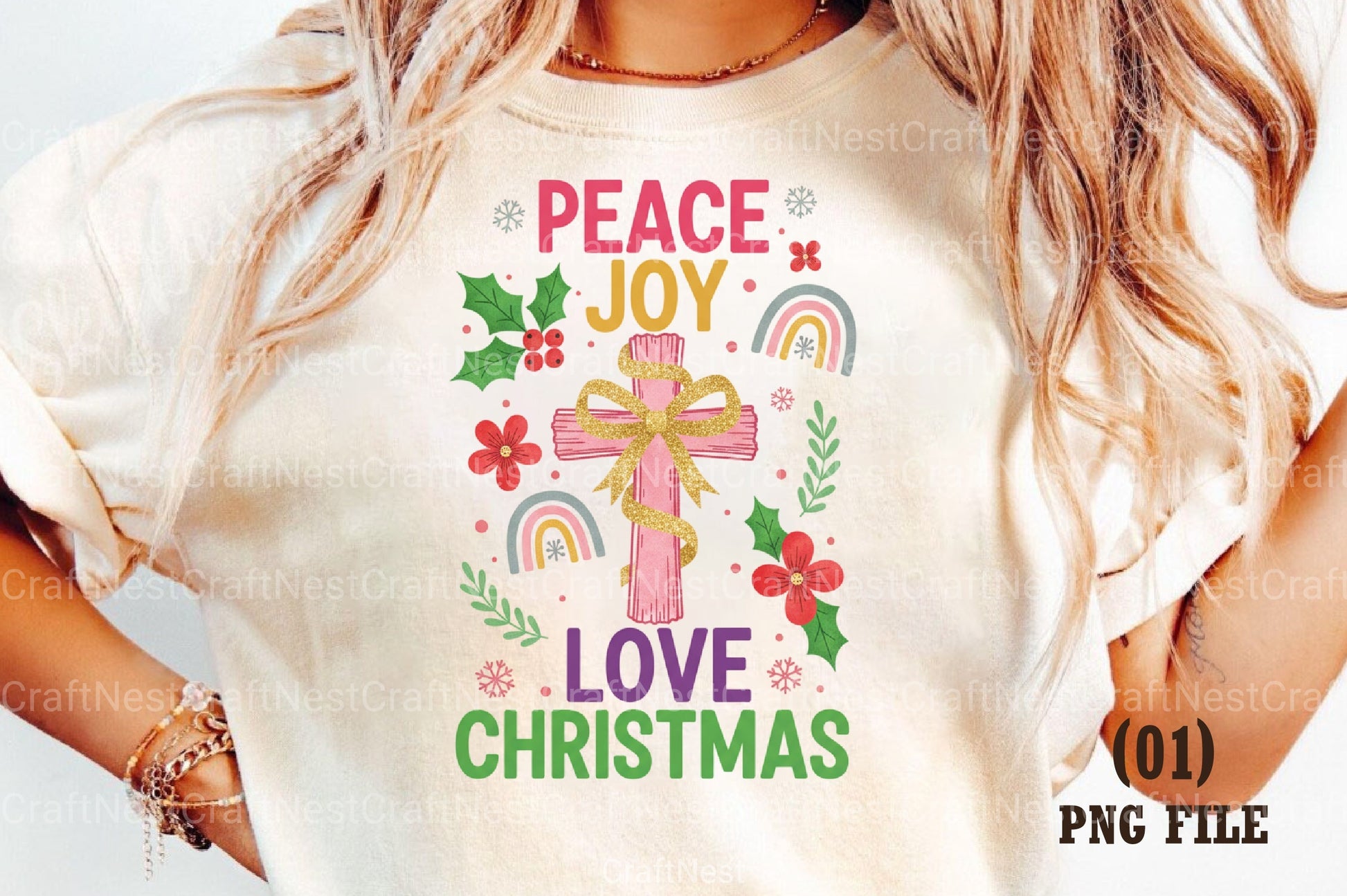Peace Joy Love Christmas Clipart Bundle - CraftNest - Digital Crafting and Art