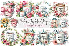 Mother's Day Floral Mug Wrap Bundle - CraftNest - Digital Crafting and Art