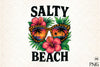 Salty Beach Summer Flowers Clipart Bundle