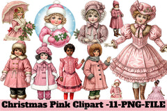Christmas Pink Clipart Bundle 2 - CraftNest - Digital Crafting and Art