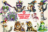 Mardi Gras Animal Clipart Bundle