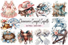 Chinoiserie Cowgirl Coquette Clipart Bundle