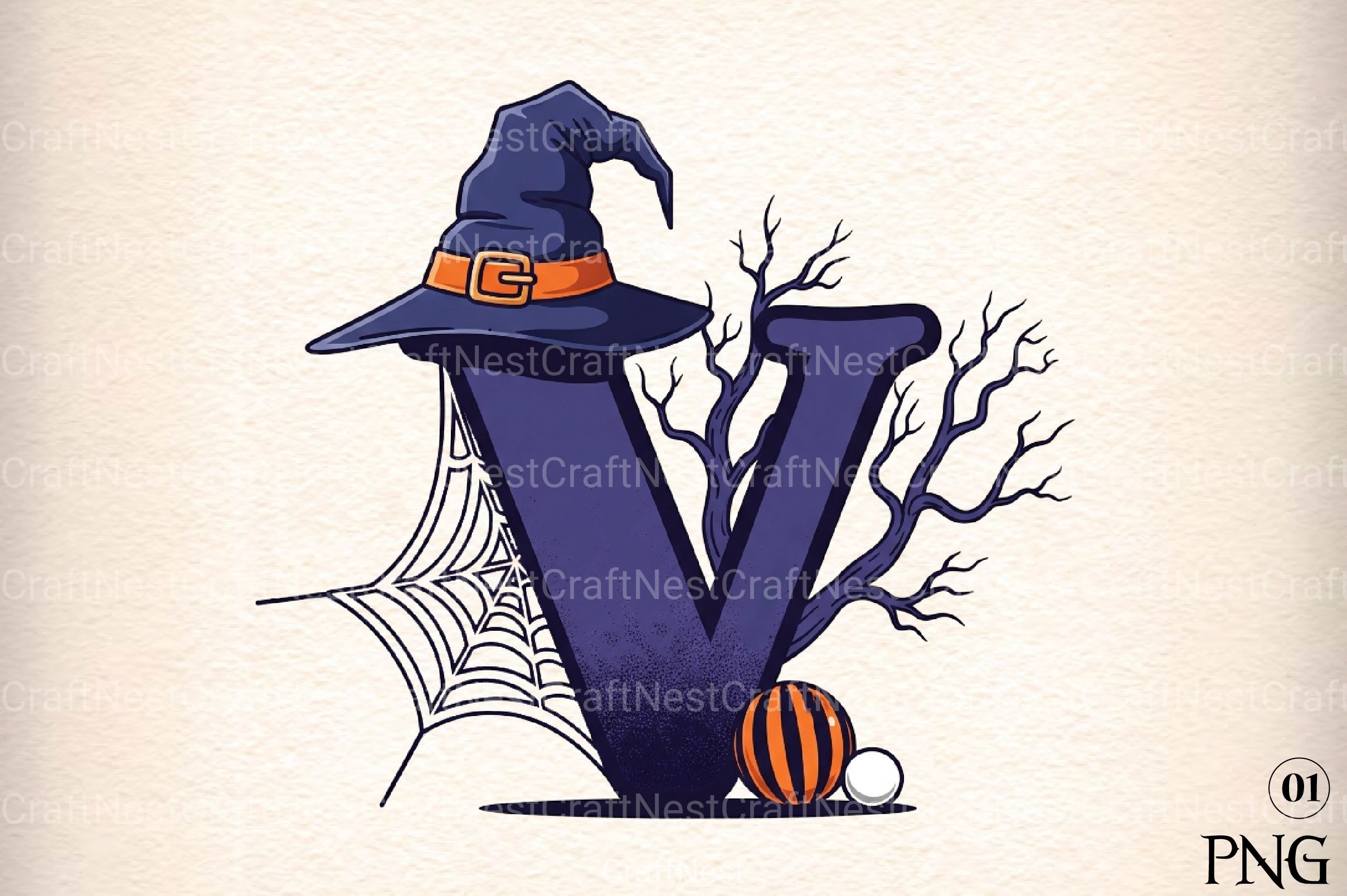 Halloween Alphabet Clipart Bundle 69 - CraftNest - Digital Crafting and Art