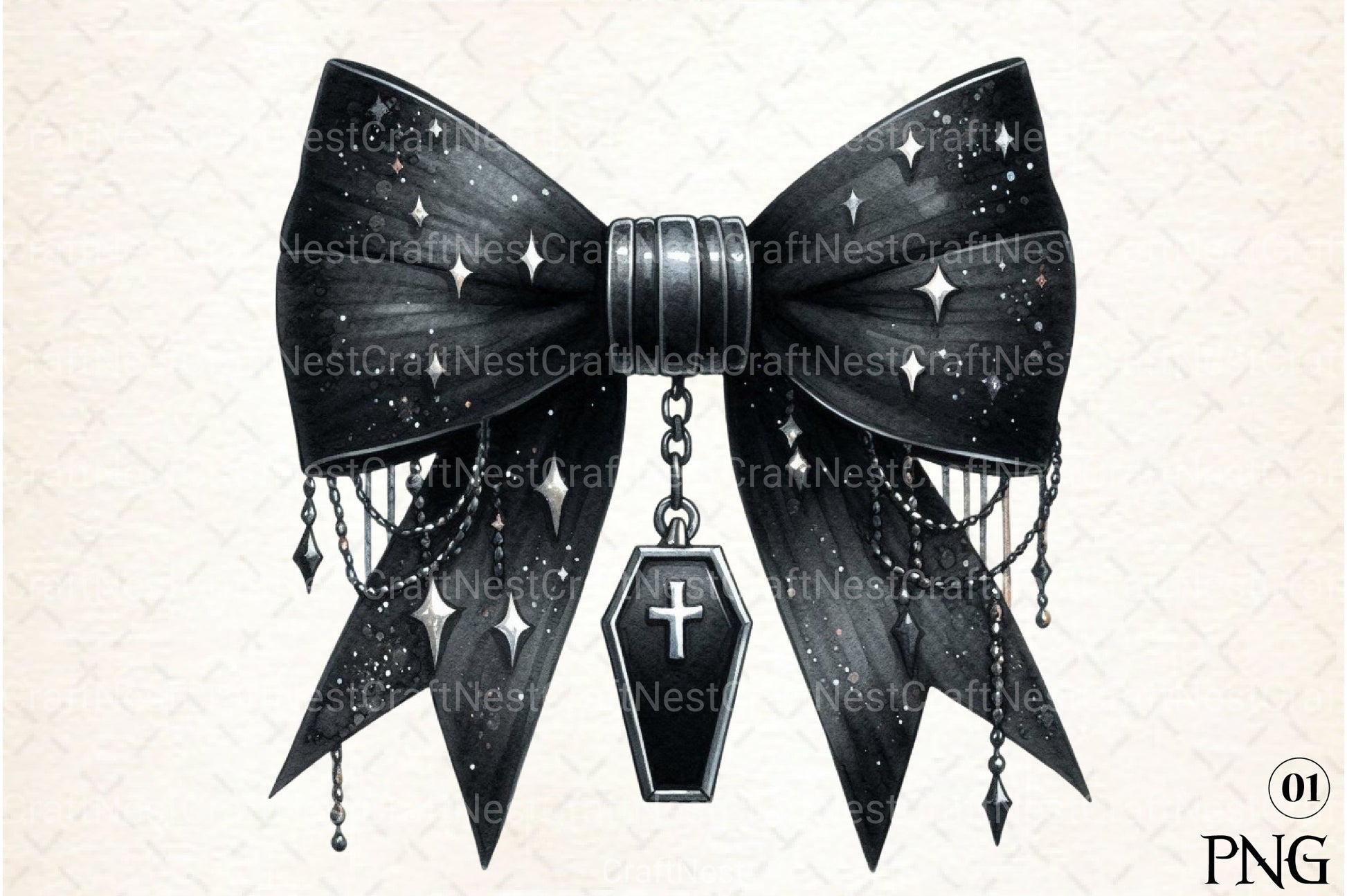 Halloween Coquette Bow Clipart Bundle 16 - CraftNest - Digital Crafting and Art