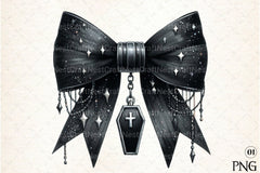 Halloween Coquette Bow Clipart Bundle 16 - CraftNest - Digital Crafting and Art