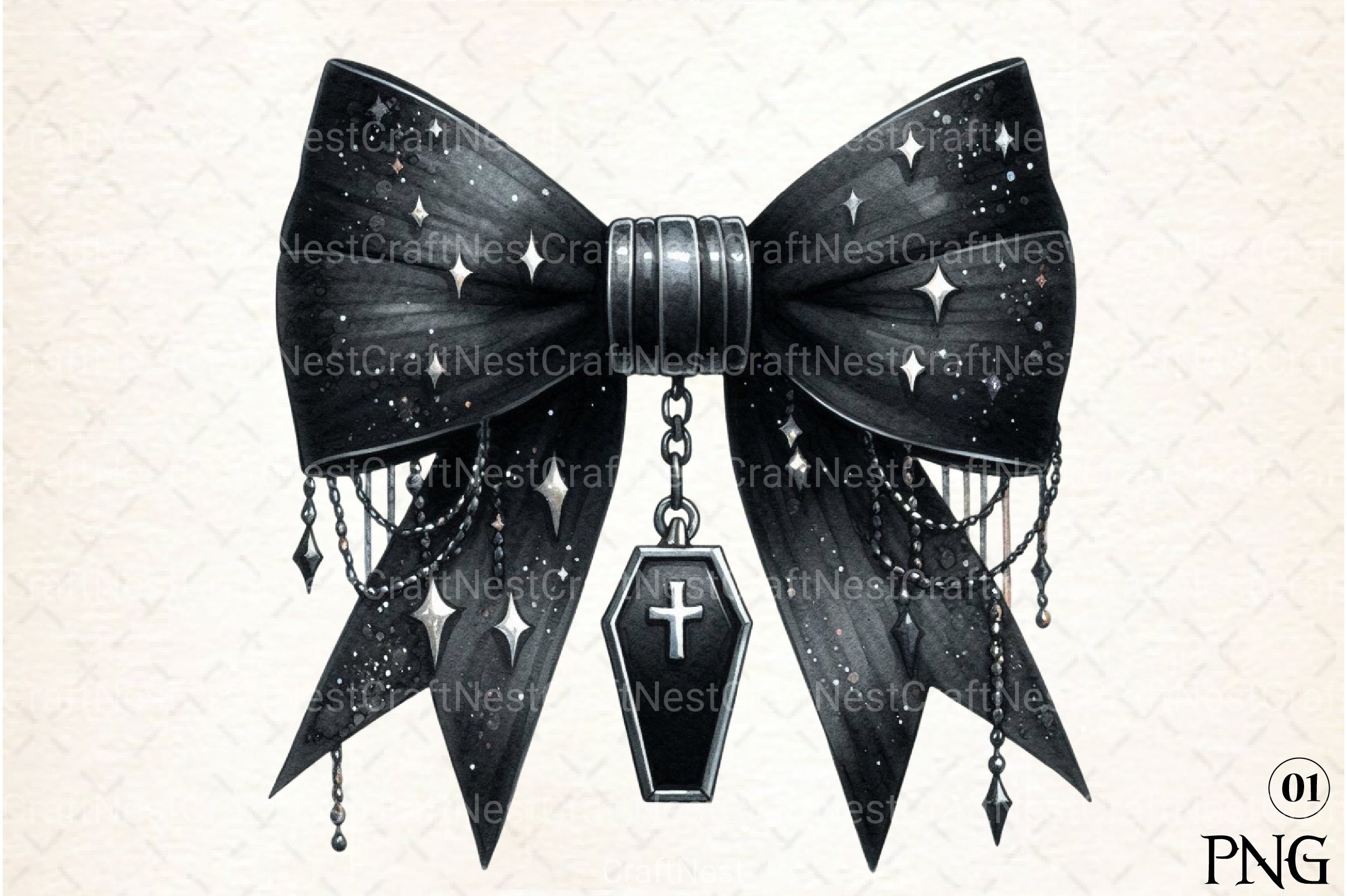 Halloween Coquette Bow Clipart Bundle 16 - CraftNest - Digital Crafting and Art