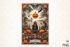 Halloween Tarot Card Clipart Bundle 17 - CraftNest - Digital Crafting and Art