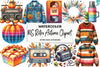 80s Retro Autumn Clipart Bundle
