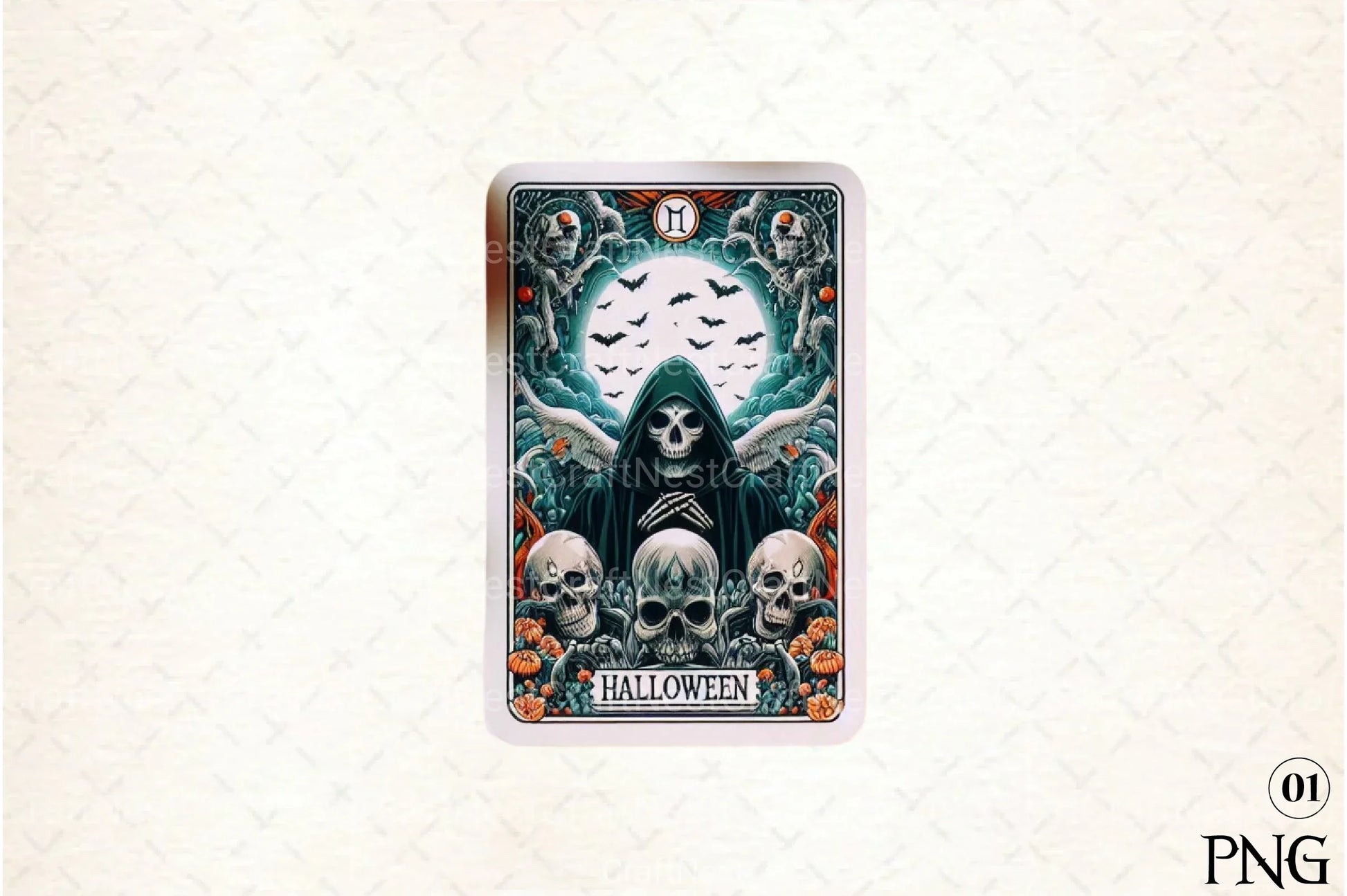 Halloween Tarot Card Clipart Bundle 99 - CraftNest - Digital Crafting and Art