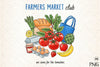 Farmers Market Hand Drawn Clipart Bundle