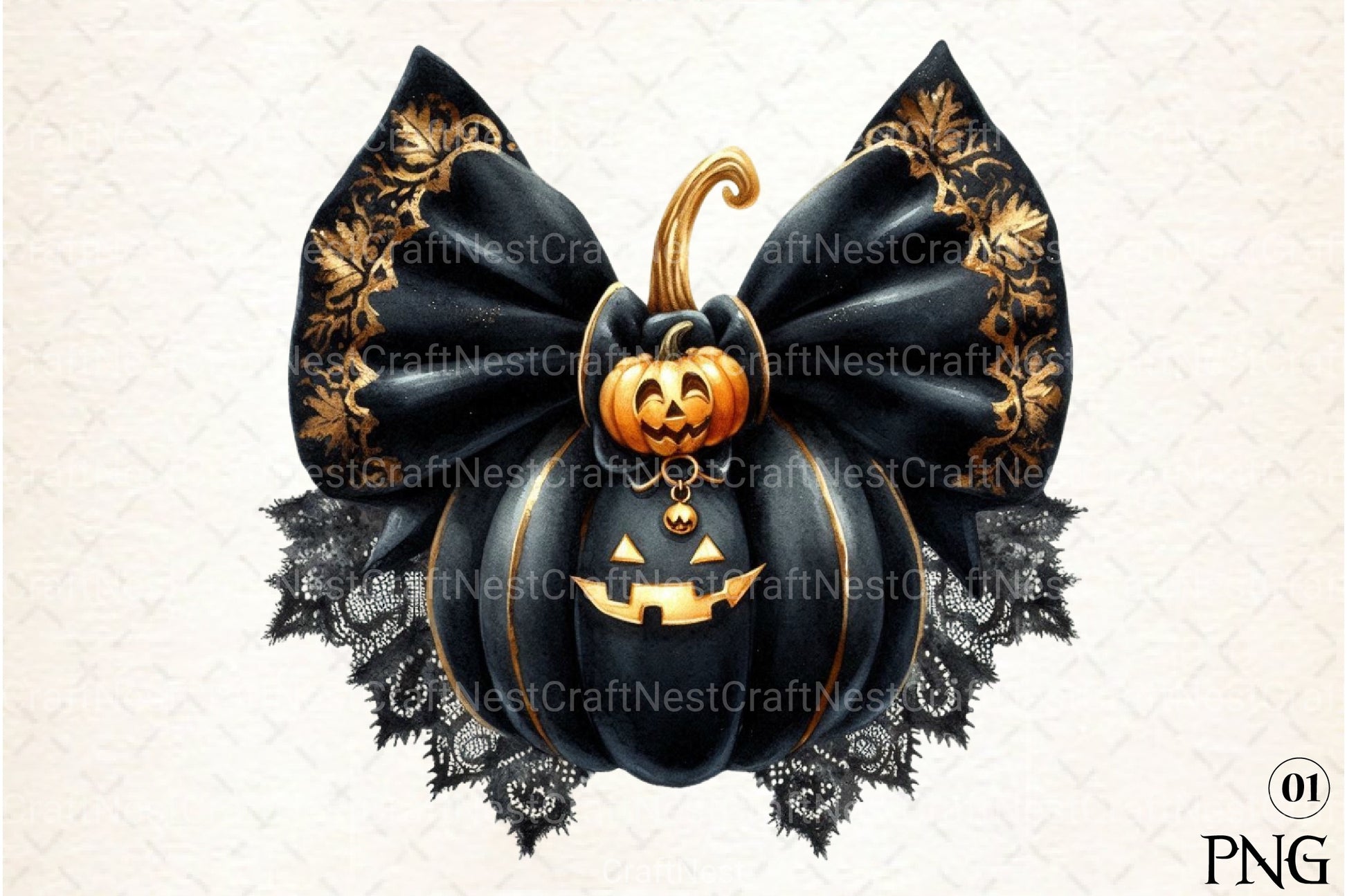 Elegant Halloween Clipart Bundle 6 - CraftNest - Digital Crafting and Art
