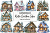 Winter Christmas Cabin Clipart Bundle 4