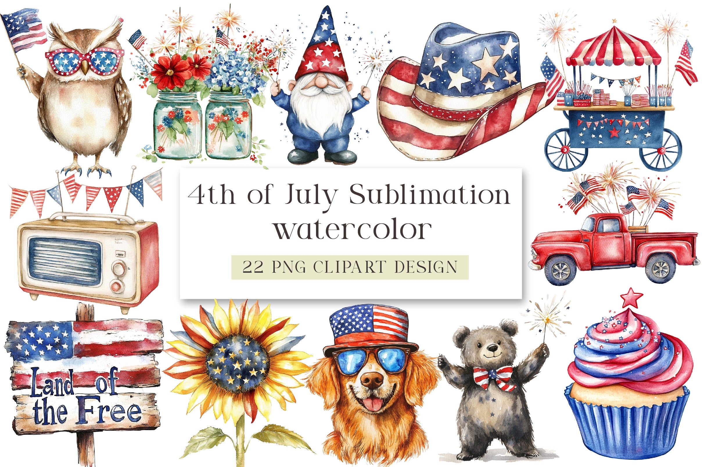 4th of July Clipart Bundle