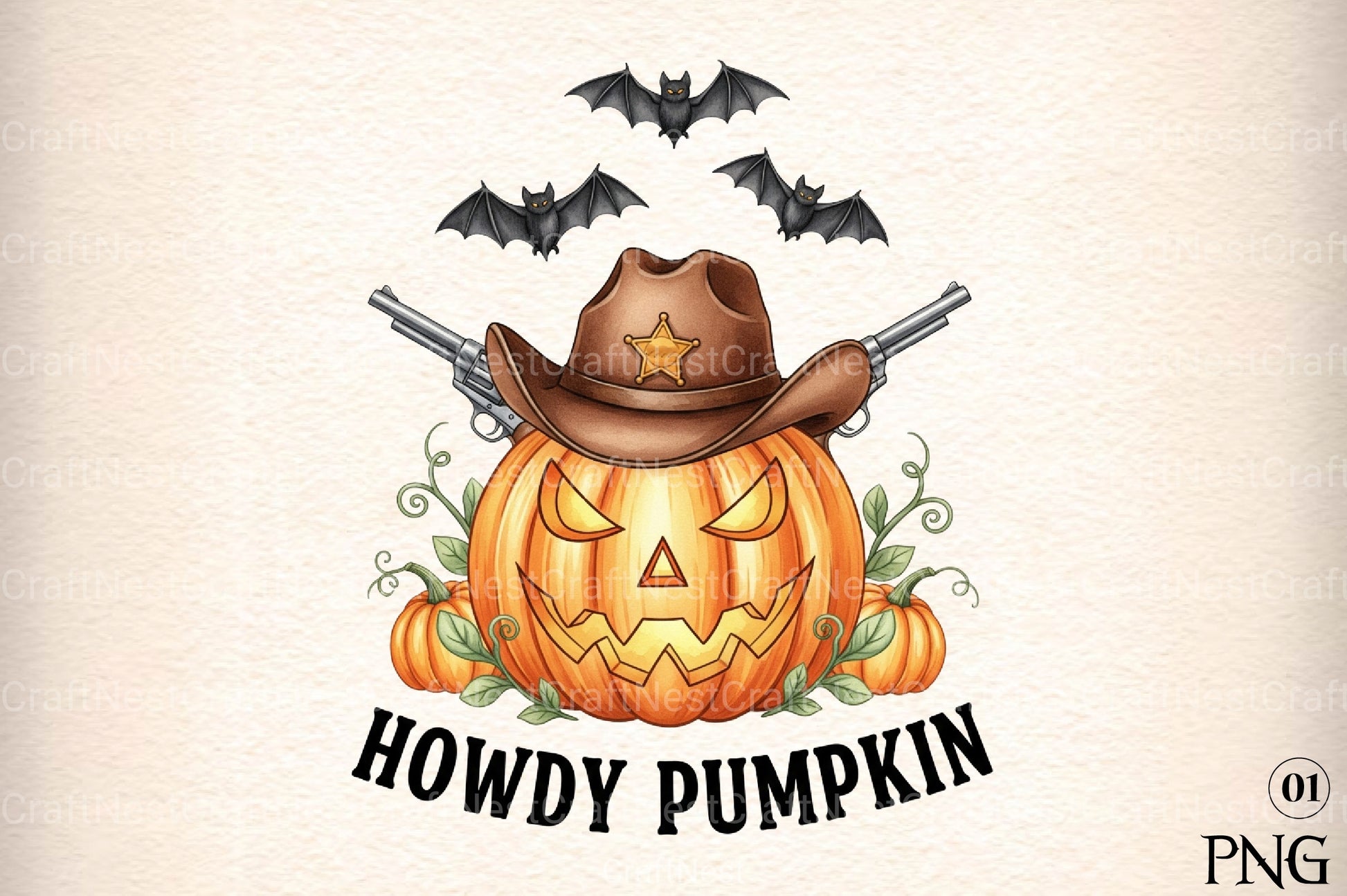 Western Halloween Quotes Clipart Bundle 11 - CraftNest - Digital Crafting and Art