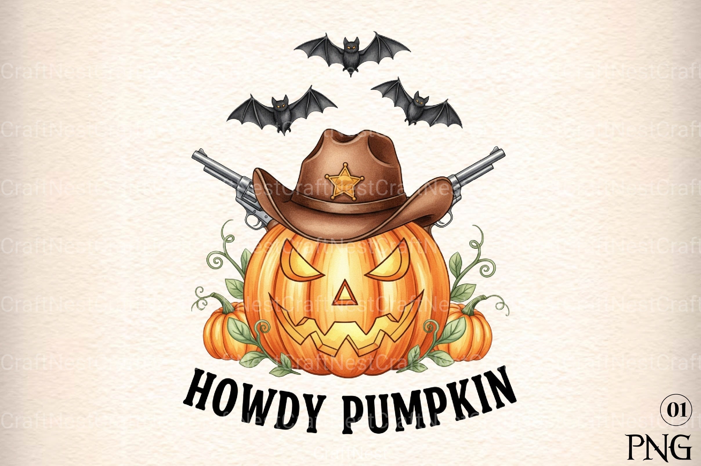 Western Halloween Quotes Clipart Bundle 11 - CraftNest - Digital Crafting and Art