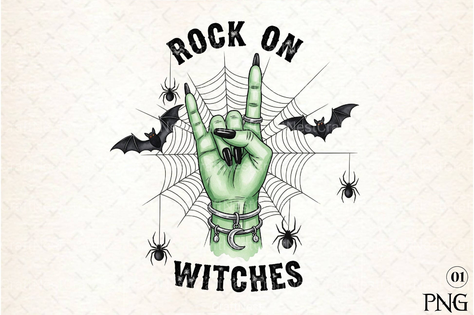 Rock On Witches Clipart Bundle - CraftNest - Digital Crafting and Art