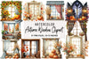 Autumn Window Clipart Bundle