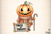 Pumpkin Head Trick or Treat Clipart Bundle