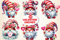 Valentine's Gnome Clipart Bundle - CraftNest - Digital Crafting and Art