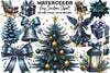 Navy Christmas Clipart Bundle 125