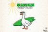 Blocky Style Funny Summer Goose Clipart Bundle 8