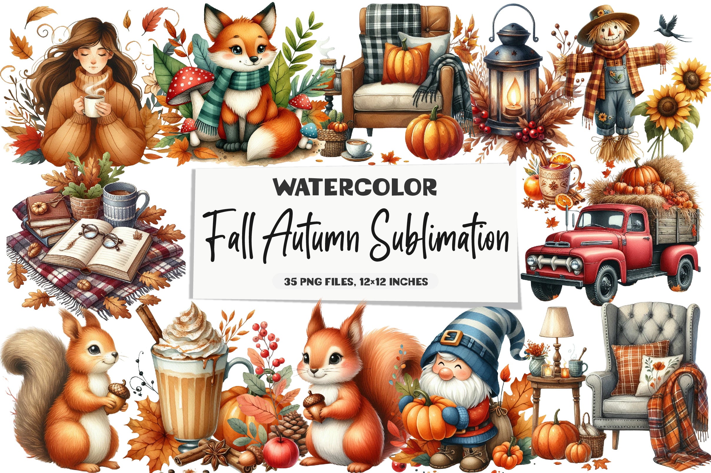 Autumn Design Clipart Bundle