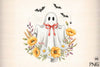 Cute Floral Halloween Lace Ghost Clipart Bundle 2