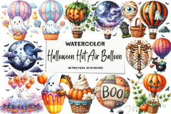 Green & White Halloween Clipart Bundle 2 - CraftNest - Digital Crafting and Art