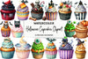 Halloween Cupcakes Clipart Bundle