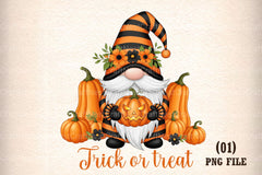 Trick or Treat Gnome Clipart Bundle - CraftNest - Digital Crafting and Art