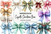 Coquette Christmas Bow Clipart Bundle