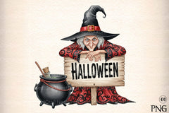 Halloween Cauldron Witch Clipart Bundle - CraftNest - Digital Crafting and Art