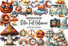 Retro Fall Halloween Clipart Bundle 890