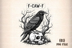 F Caw Crow Clipart Bundle - CraftNest - Digital Crafting and Art