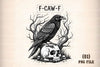 F Caw Crow Clipart Bundle