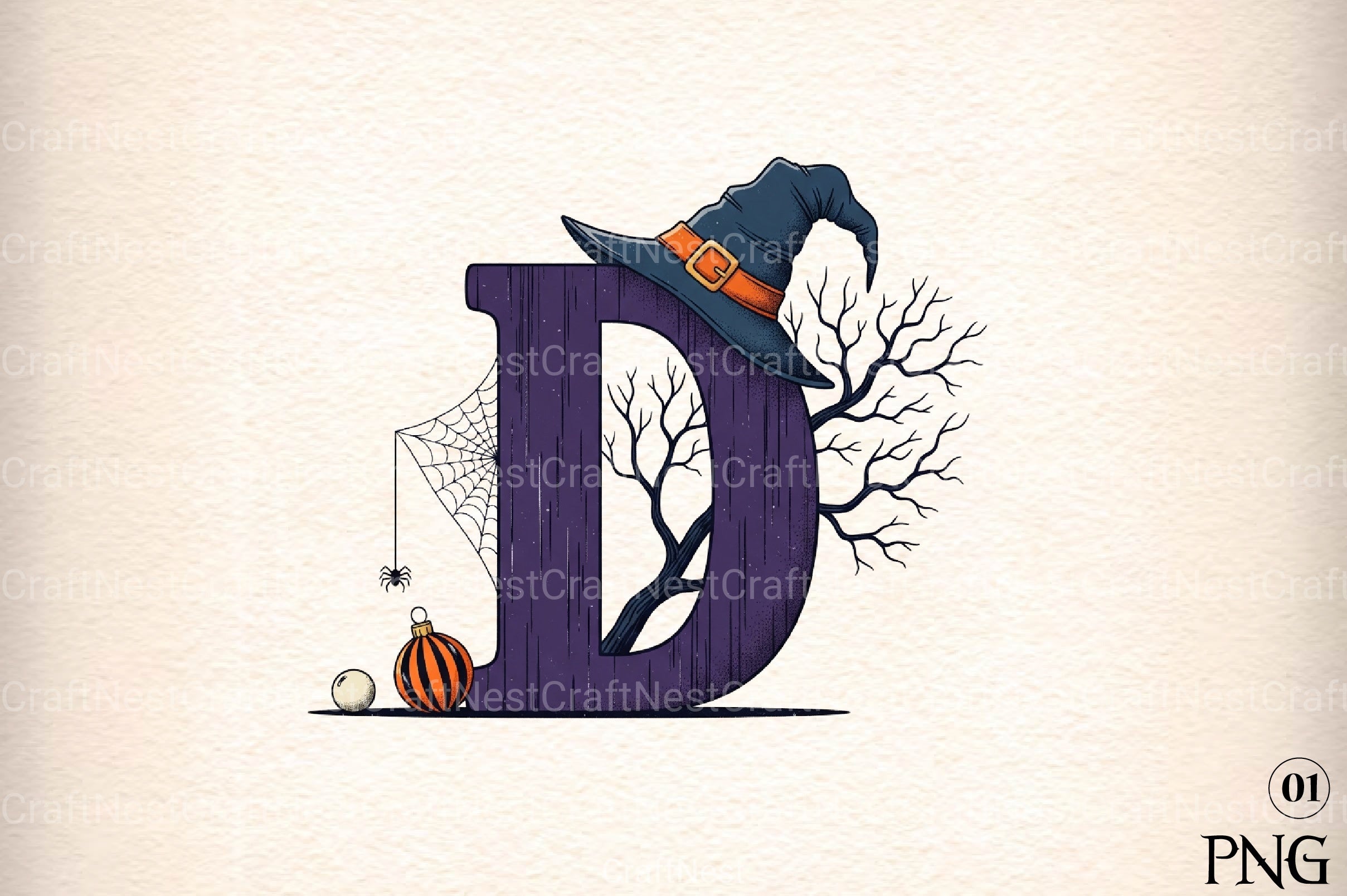 Halloween Alphabet Clipart Bundle 16 - CraftNest - Digital Crafting and Art