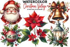 Christmas Vintage Clipart Bundle - CraftNest - Digital Crafting and Art