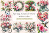Spring Azalea Flower Clipart Bundle