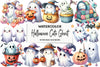 Halloween Cute Ghost Clipart Bundle 99