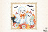 Fall Halloween Cute Ghost Clipart Bundle
