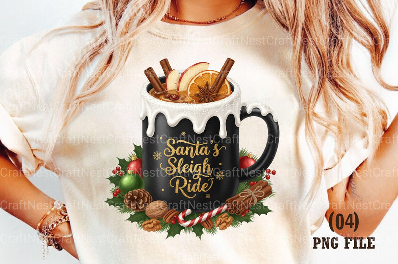 Christmas Cocktail Clipart Bundle 4 - CraftNest - Digital Crafting and Art