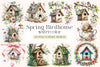 Spring Birdhouse Clipart Bundle
