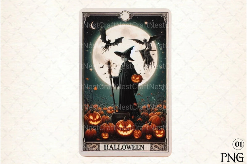 Halloween Tarot Card Clipart Bundle 39 - CraftNest - Digital Crafting and Art