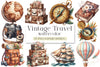 Vintage Travel Clipart Bundle