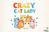Funny Crazy Cat Lady Clipart Bundle 4