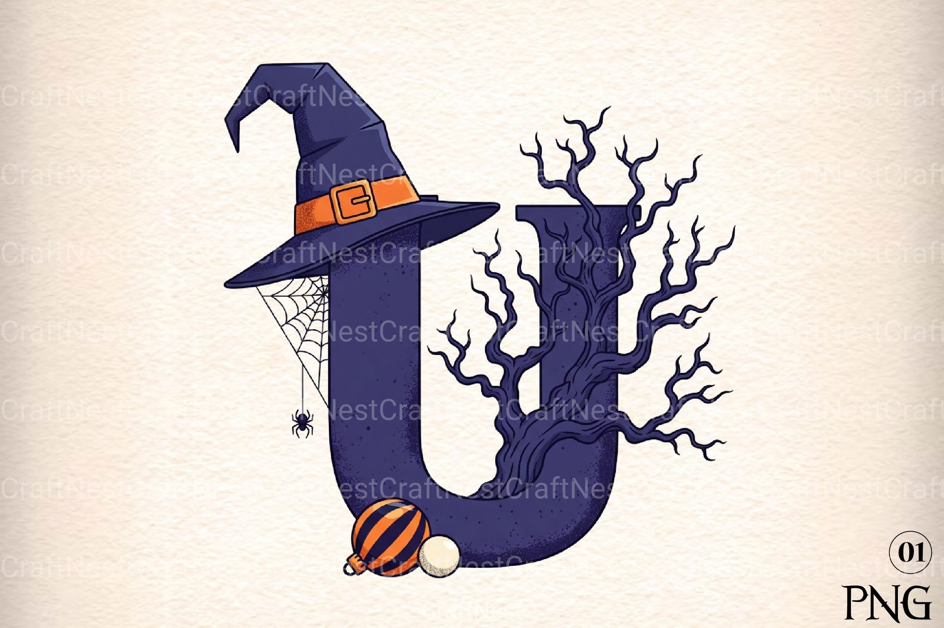 Halloween Alphabet Clipart Bundle 13 - CraftNest - Digital Crafting and Art