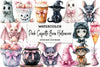 Pink Coquette Bow Halloween Clipart Bundle