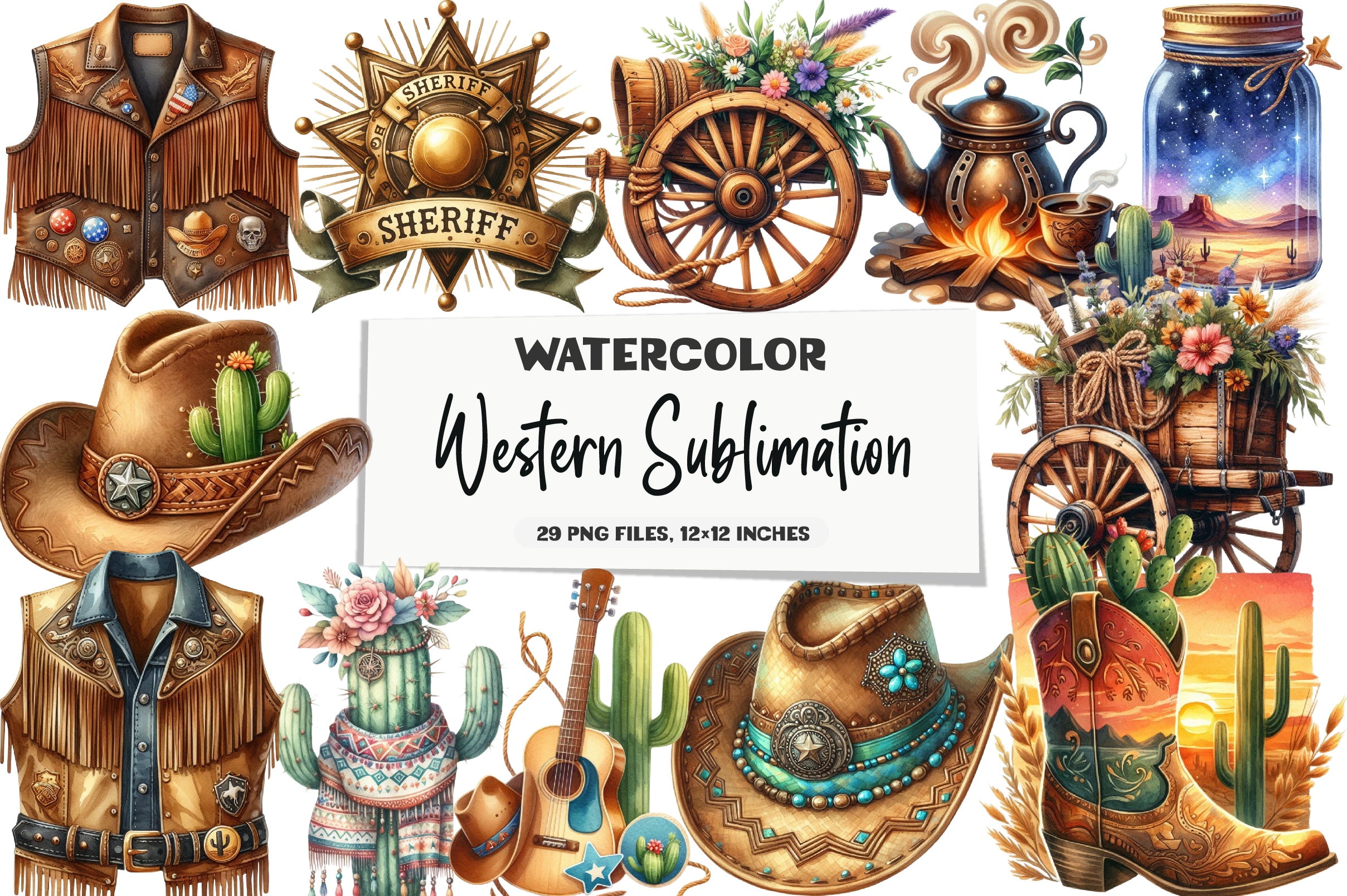 Western Clipart Bundle