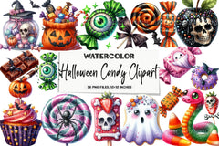 Halloween Candy Clipart Bundle 1 - CraftNest - Digital Crafting and Art